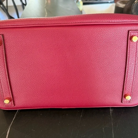 Leather Top Handle tote - Picture 6 of 9